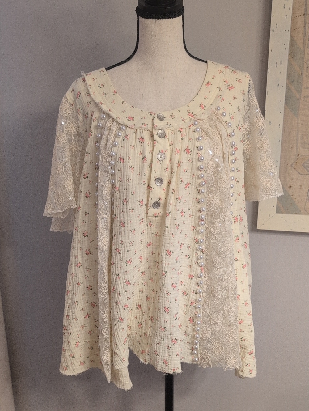 POL Garden Party Floral Blouse
